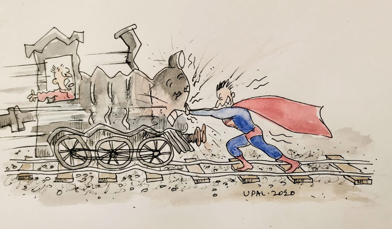 inertia cartoon by Upal