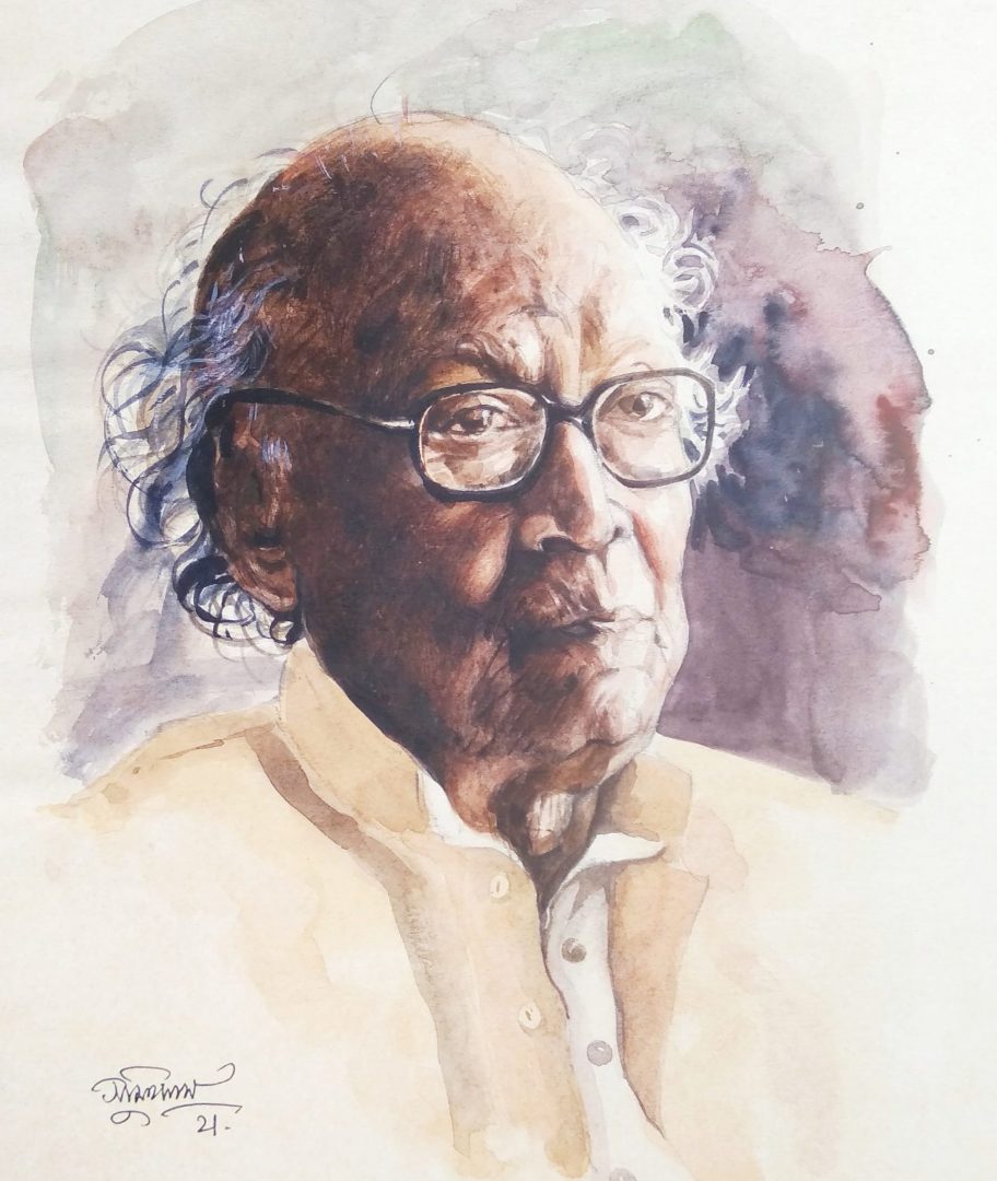 Shankha Ghosh as professor