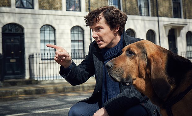 Sherlock Holmes and dog