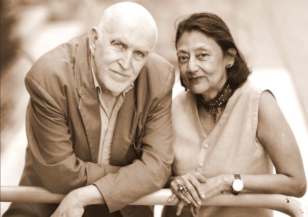 Bharati Mukherjee and Clarke Beige