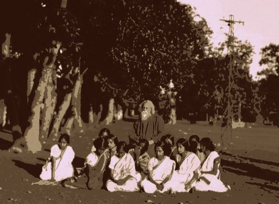 Female Students, Santiniketan, 1929