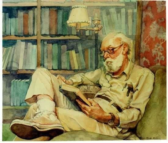 Old Man reading