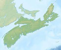 Nova Scotia topographic map