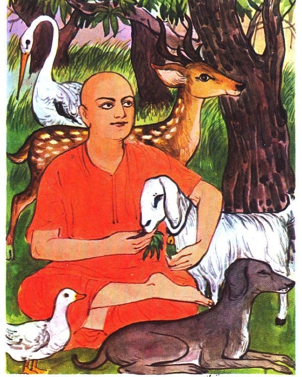 Animal lover Swami Vivekananda