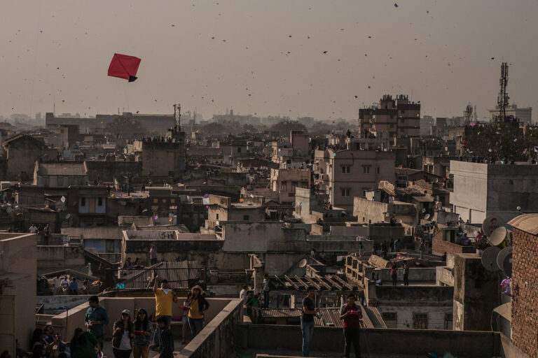 kite flying in Ahmedabad