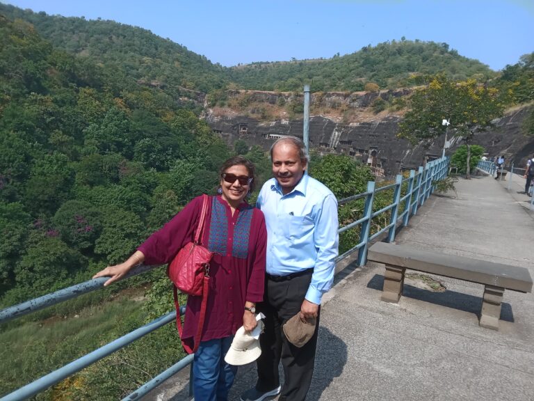 Ajanta- Author and his wife