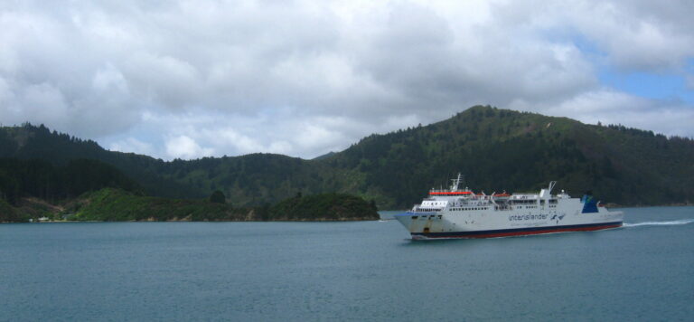 Interislander ferry from Wellington to Picton
