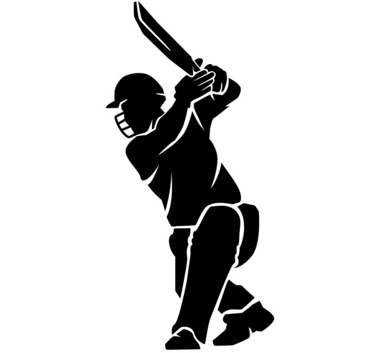 cricketer-silhouette