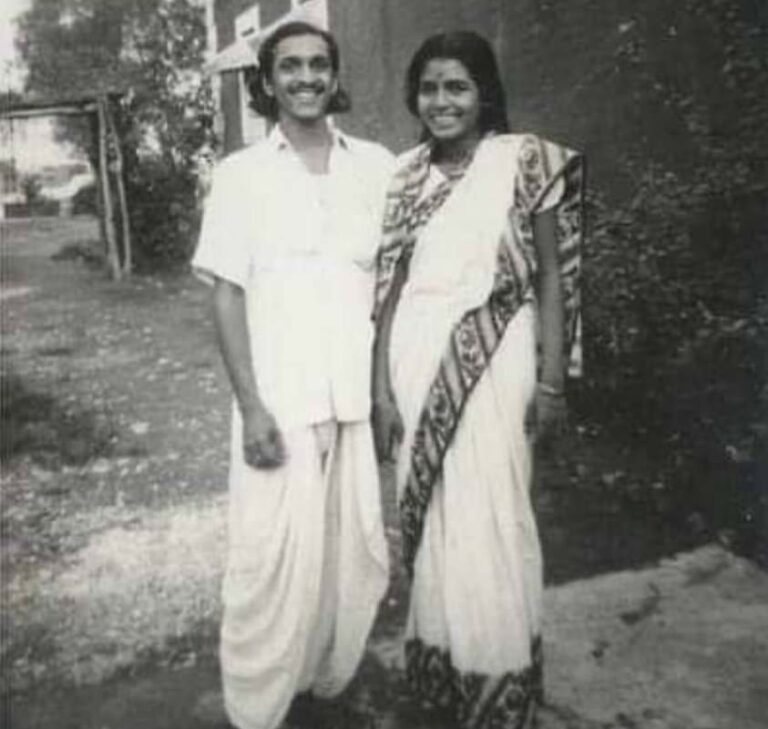 Pandit Ravi Shankar and Vidushi Annapurna Devi in Maihar, 1942.