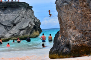 Tourists at Barmuda island