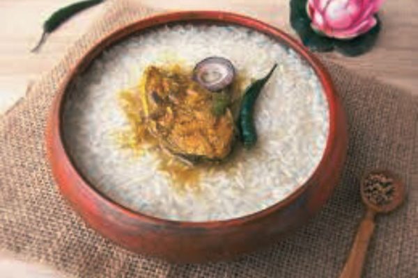 Bengali New year celebration in Bangladesh with food